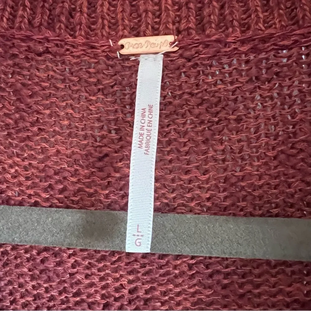 Free People Mont Blanc Mini Sweater Dress In Red Jasper - Picture 10 of 12